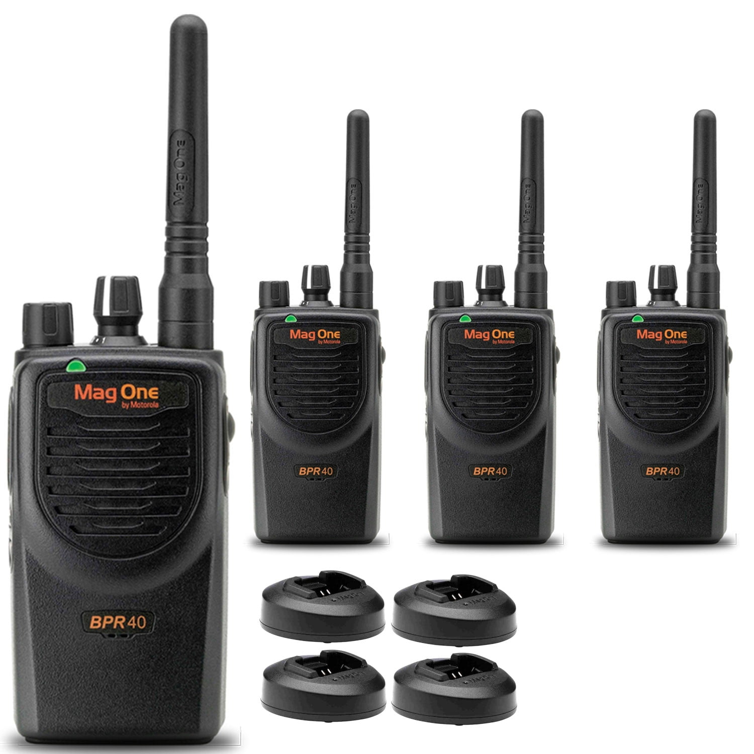 Motorola BPR40 Mag One Series 4W UHF 8-Channel Two-Way Radio Portable (BPR40-U8)(4 Pack)