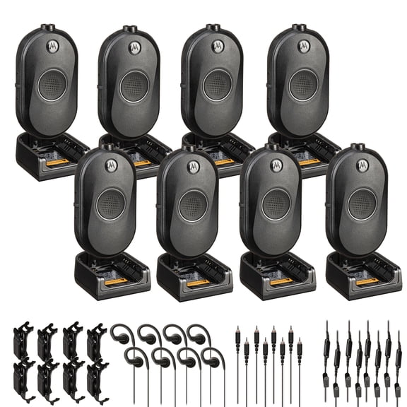 Motorola CLP1080e 8-Channel Two-Way UHF Business Radio (CLP1080E) (8-Pack)