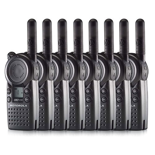 Motorola CLS1110 Business Two-Way Radio with 56 UHF Frequencies (8-Pack)