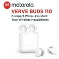thumbnail image 1 of Motorola Compact Water-Resistant True Wireless Bluetooth Earbuds Headphones, White, 1 of 4