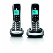 Motorola Digital Cordless Answering Phone System Base and 2 Handsets CD4012