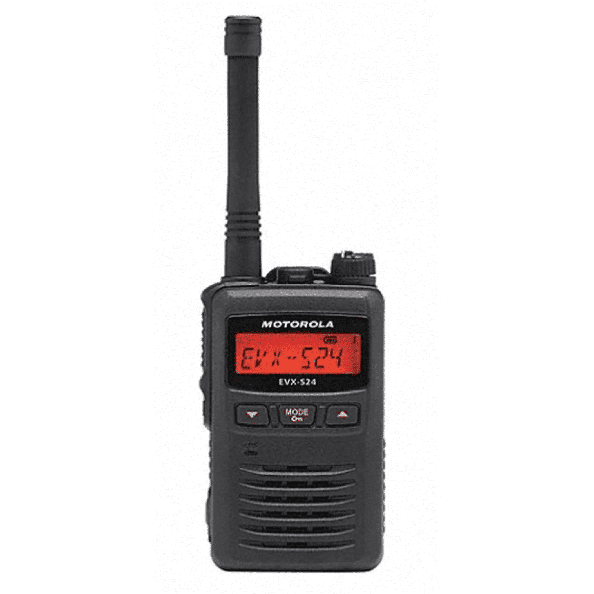 Motorola EVX-S24 Series Black Portable UHF Digital / Analog 256-Channel Two-Way Business Radio 403-470 MHz