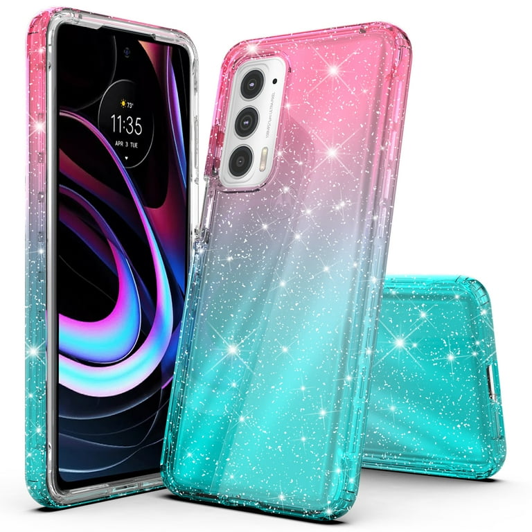 Rosebono Motorola Edge 2021 Case, Moto Edge 5G UW, Hybrid Glitter - Main Image