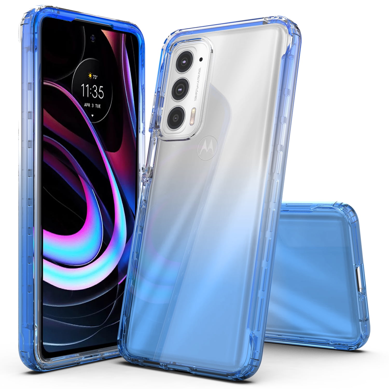 Rosebono Clear Skin Cover Cell Phone Case for Motorola Edge 2021