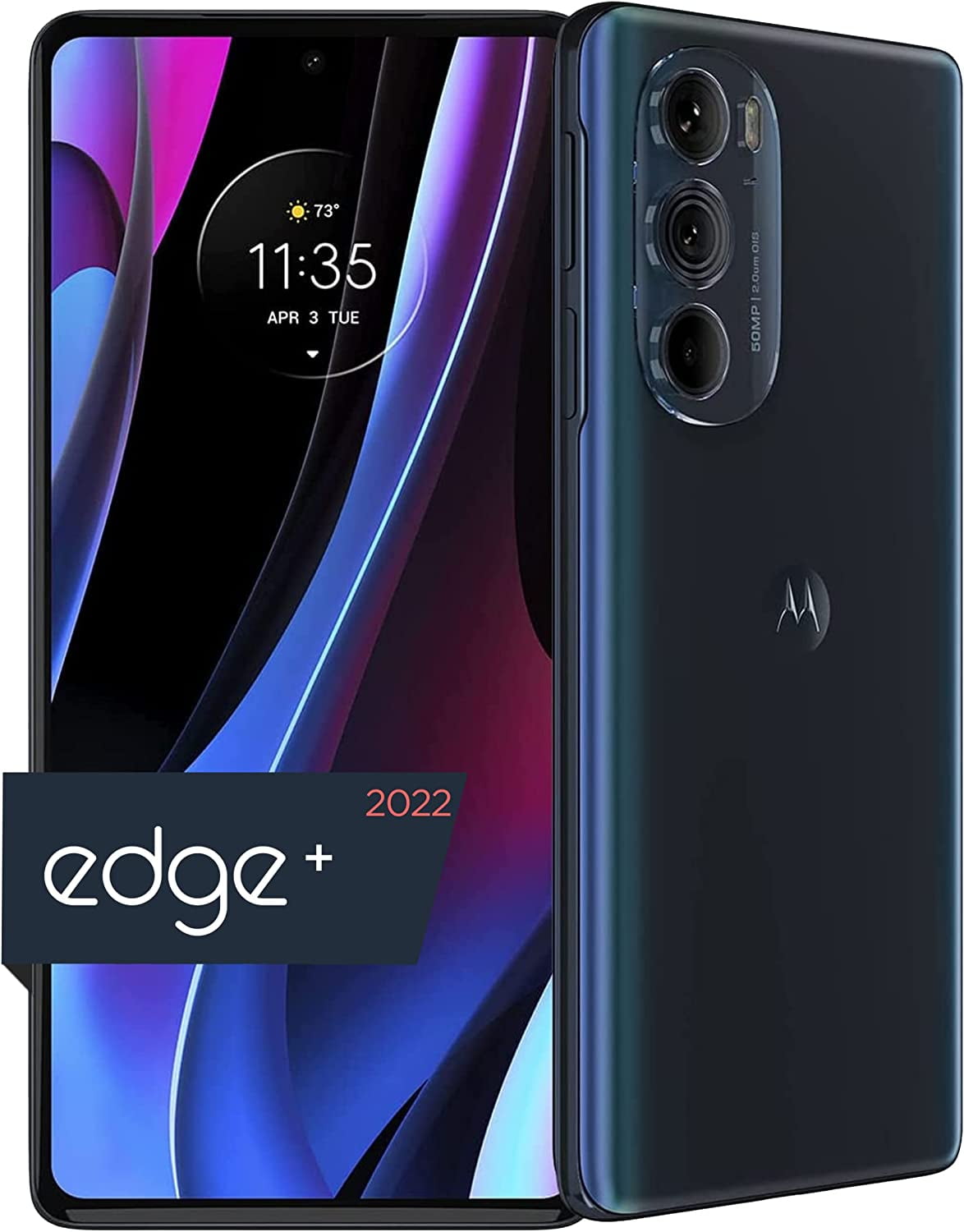 Motorola Edge+ 2022 4800mAh Battery, Unlocked, Made for US 8/512GB, 50MP Camera, Cosmos Blue