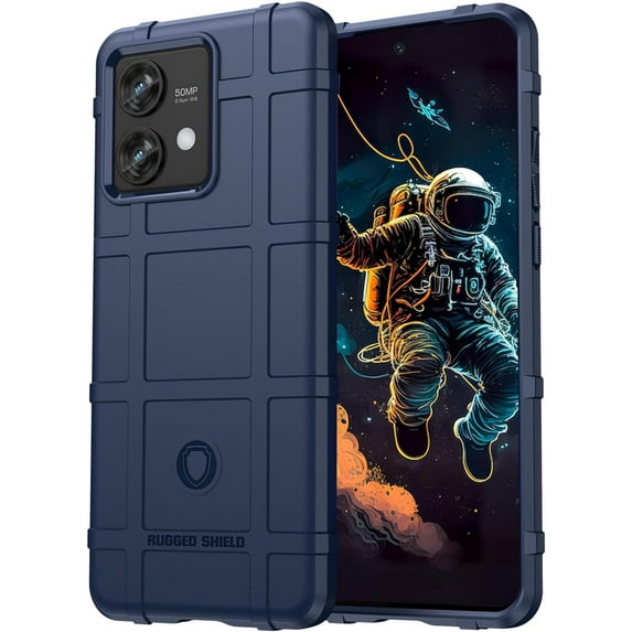 for Motorola Edge 40 Neo Case for Man, Heavy Duty Protection Shockproof Slim Phone Case Support Wireless Charging Cover for Motorola Edge 40 Neo HD Blue