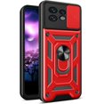 thumbnail image 1 of for Motorola Edge 40 Pro Case with Slide Camera Cover, Military Grade Drop Phone Cover Case with Ring Kickstand for Moto Edge+ (2023) / Edge 40 Ultra/Edge 40 Pro SJ Red, 1 of 9