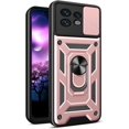 thumbnail image 1 of for Motorola Edge 40 Pro Case with Slide Camera Cover, Military Grade Drop Phone Cover Case with Ring Kickstand for Moto Edge+ (2023) / Edge 40 Ultra/Edge 40 Pro SJ Rose Gold, 1 of 9