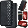 thumbnail image 1 of for Motorola Edge 50 Neo Leather Phone Case Wallet, Built in Magnetic Folio Flip Cover Ultra Thin Slim, Multi Hidden Card Holder Cash Slot, Fashion Plaid Lining, Kickstand, 1 of 8