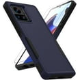 thumbnail image 1 of for Motorola Edge Plus 2023 Case: Dual Layer Protective Heavy Duty Cell Phone Cover Shockproof Rugged with Screen Protector - Military Protection Bumper Tough - Motorola Moto Edge+ Plus 2023, Blue, 1 of 15