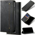 thumbnail image 1 of for Motorola Edge X30/Edge+ 2022 Denim Fabric Leather Phone Case, Classic Jeans Style Folio Flip Ultra Thin Slim Magnetic Cover, Multi Hidden Credit Card Holder Cash Slot, Stand Support, 1 of 8