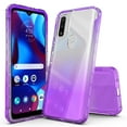 thumbnail image 1 of Motorola G Power 2022 Case, Moto G Pure Case, Rosebono Hybrid Gradient Transparent Soft TPU Clear Skin Cover Case For Moto G Power 2022 (Purple), 1 of 4