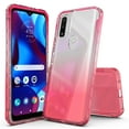 thumbnail image 1 of Rosebono Transparent Soft TPU Clear Skin Cover Cell Phone Case for Motorola G Power 2022, Red, 1 of 5