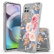 Rosebono Hybrid Graphic Design Pattern Hard Shell Polycarbonate Cell Phone Case for Motorola G Power 2022, Moto G Pure
