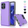 thumbnail image 1 of For Motorola G Power 5G 2025 Case, 2 in 1 PC Phone Case for Moto G Power 5G 2025 Case, Njjex Heavy Duty Rubber & Rugged Shockproof Full Body Protection Case Cover - Purple, 1 of 7