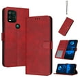 thumbnail image 1 of for Motorola G Pure with RFID Blocking Wallet case Credit Card Holder,Flip Book PU Leather Phone case Shockproof Rugged Cover Women Men for Motorola G Pure Wallet Case,Red, 1 of 8