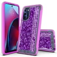 thumbnail image 1 of Motorola G Stylus 5G 2022 Case, Rosebono Hybrid Graphic Design Pattern Hard Back Pannel Cover Case For Moto G Stylus 5G 2022 (Purple Shell), 1 of 4