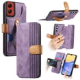 thumbnail image 1 of for Motorola G Stylus 5G (2024) Wallet Case with Card Slots&Cash Slot【RFID Blocking】, With Wrist Kickstand,Flip Folio Book PU Leather  Shockproof Anti-fall Rugged Phone case Cover For Women Men,Purple, 1 of 13
