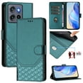 thumbnail image 1 of For Motorola G Stylus 5G (2025) PU Leather Flip Phone Case,With Shoulder Strap&Wrist Strap,Card Holder,Flip Folding Kickstand,Diamond Pattern Embossed,Shockproof RFID Blocking Wallet Case,Darkgreen, 1 of 11