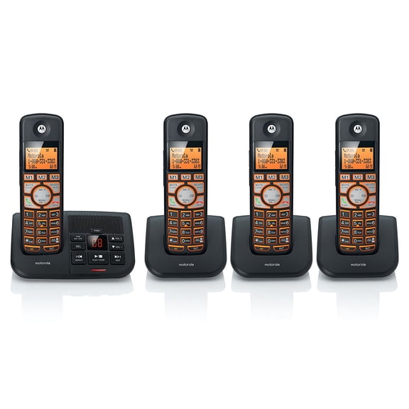 Motorola K704B DECT 6.0 Cordless Phone System with Caller ID & Answering System (4-Handset System)