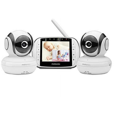 Motorola MBP36S-2WB Video Baby Monitor with 2 Cameras