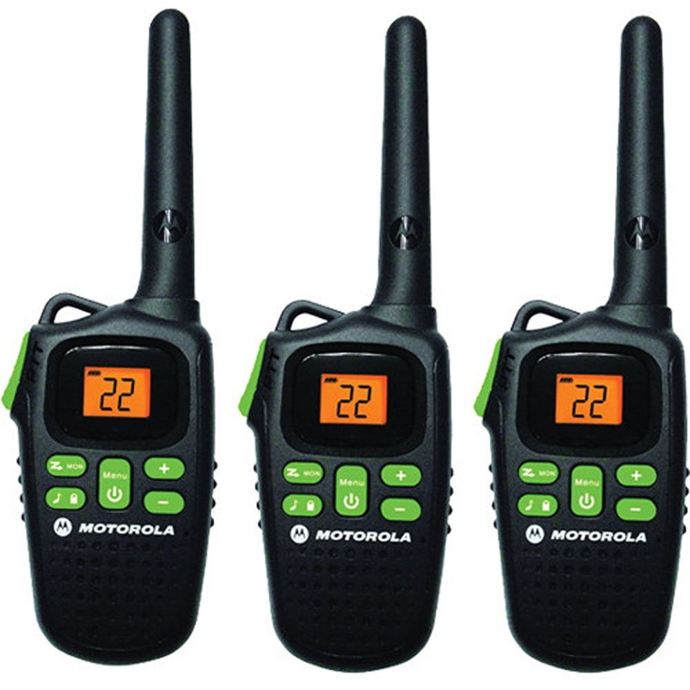 Motorola MD200TPR FRS Two-Way, 20 Mile Radio Triple Pack (Black)