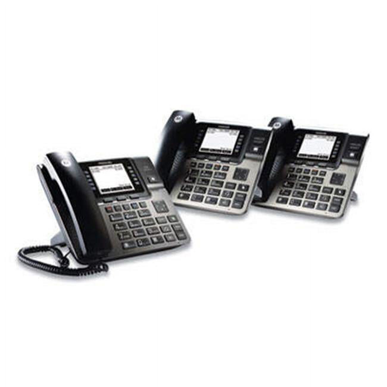 Motorola ML1002D Unison 1-4 Line Wireless Phone System Bundle - 2 Additional Deskphones - image 1 of 3