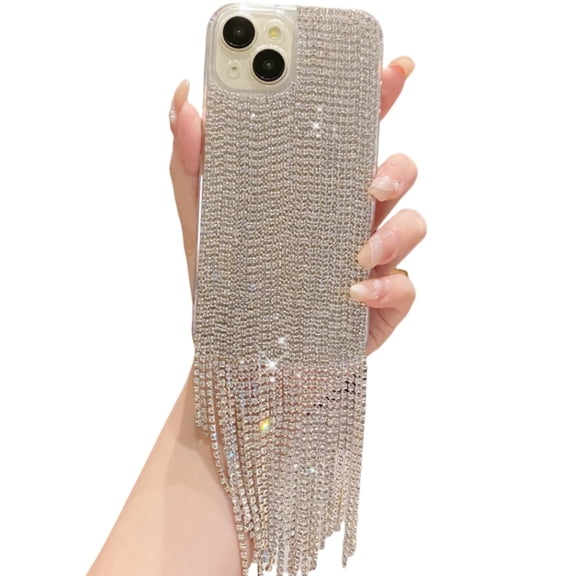 for Motorola MOTO G (2026) Full Diamond Phone Case Designer Handmade Glitter Bling Rhinestone Tassel Fringe Design Sparkly Shiny Colorful Rainbow for Women Girl