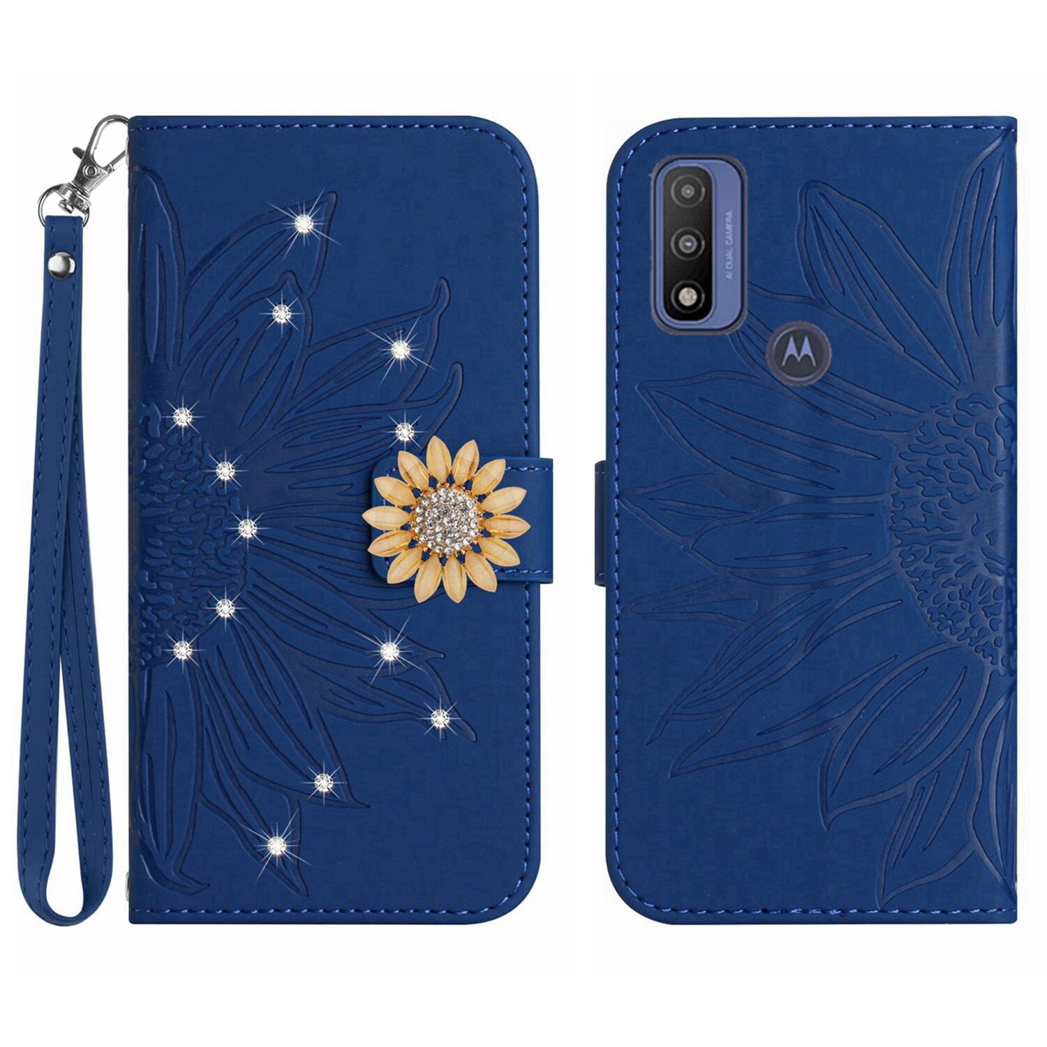 BLOTECH Portafoglio Flip per Motorola MOTO G Pure Custodia