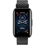 Restored Motorola Moto 40 Bluetooth Smartwatch, 240 Hours Battery Life, 1.5 Inch Crystal Clear Display, Phantom Black, MOTO40-PB