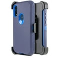 thumbnail image 1 of for Motorola Moto E (2020) Moto E7 Phone Case Dual Layer Full-Body Rugged Clear Back Case Drop Resistant Shockproof Case with Built In Screen Protector (Blue), 1 of 4