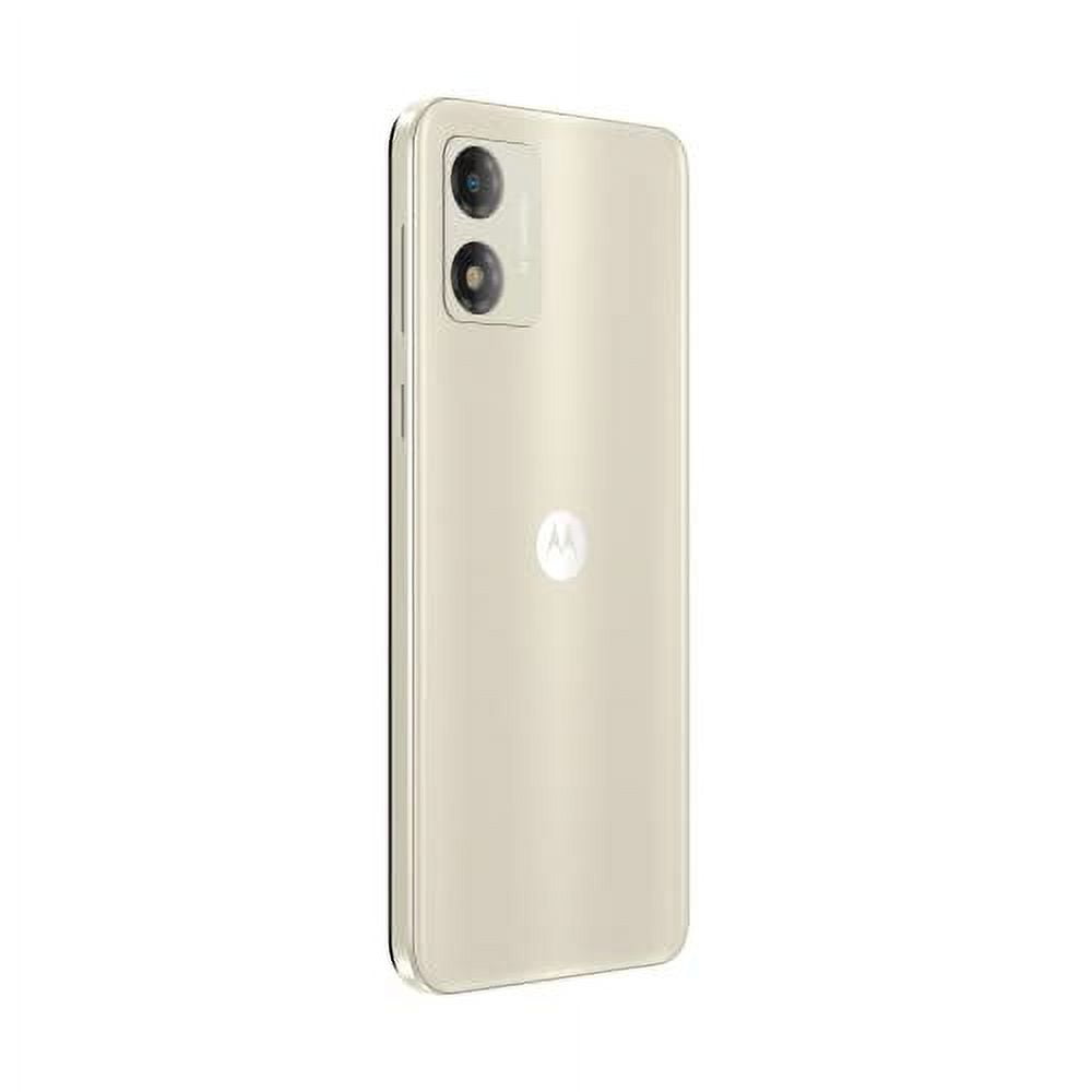 Motorola Moto E13 Dual SIM 64GB ROM + 2GB RAM Factory Unlocked 4G Smartphone  (Creamy White) - International Version