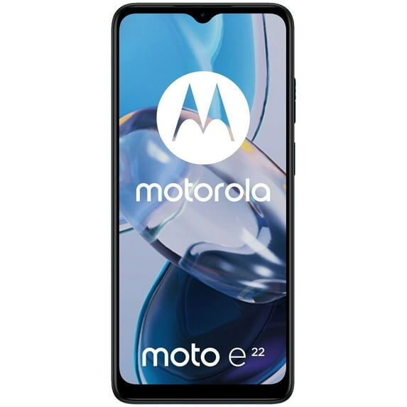 Motorola Moto E22 DUAL SIM 32GB ROM + 3GB RAM (GSM ONLY | NO CDMA) Factory Unlocked 4G/LTE Smartphone (Crystal Blue) - International Version