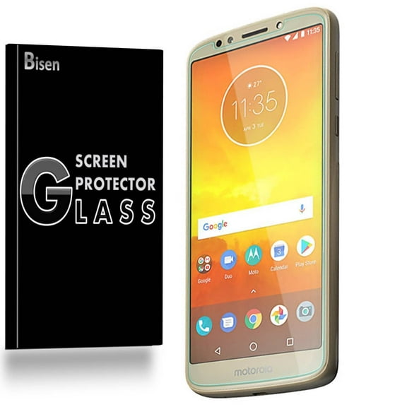 Motorola Moto E5 Cruise [BISEN] 9H Tempered Glass Screen Protector, Anti-Scratch, Anti-Shock, Shatterproof, Bubble Free