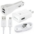 thumbnail image 1 of for Motorola Moto E5 Cruise / Moto E5 Play Go / Moto E5 Play Adaptive Fast Charger Kit, Charger Kit with Car Charger, Wall Charger and 2x Micro USB Cable, 1 of 3