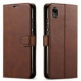 thumbnail image 1 of Motorola Moto E6 Case, [NOT FIT MOTO E6 PLUS/ MOTO E 2020] Case, Included [Tempered Glass Screen Protector], Starshop Premium Leather Wallet Pocket Credit Card Slots-Brown, 1 of 6