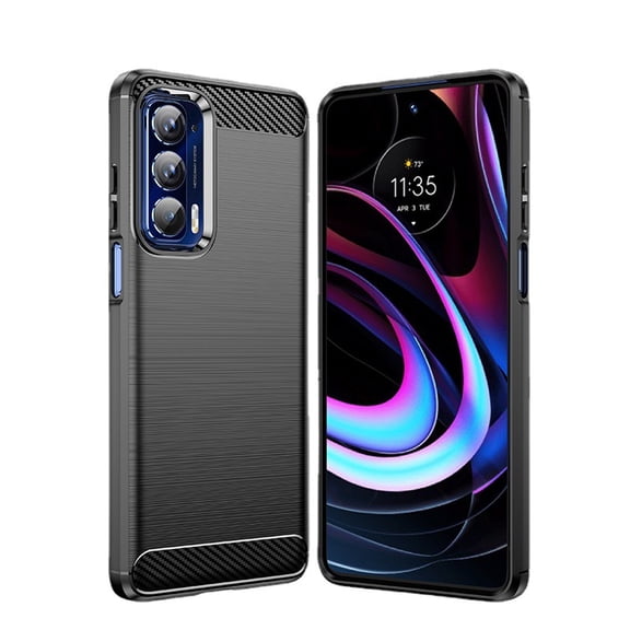 for Motorola Moto Edge 2021 Case, Moto Edge 5G UW Case, Heavy Duty Defender Case Dustproof Shockproof Protection 3 in 1 Rugged Phone Cover for Moto Edge 5G UW/Moto Edge 2021, Black
