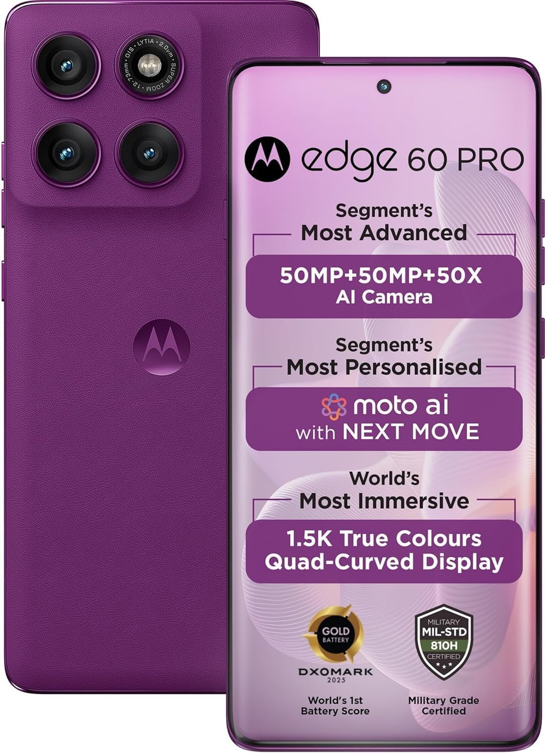 Motorola Moto Edge 60 Pro 5G Ai Tmobile Mint Tello & Global