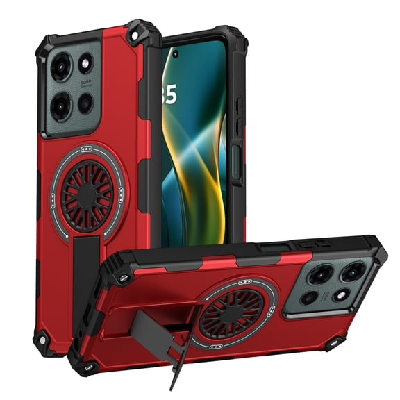 for Motorola Moto G 2025 Case with Stand Compatible with MagSafe, Military-Grade Heavy Duty Case with Bumper Frame, Full Body Shockproof Protection Funda para Motorola Moto G 2025,