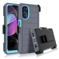 thumbnail image 1 of for Motorola Moto G 5G 2022 Case, Heavy Duty Rugged Defender Case with [Belt Clip Holster] [Built in Screen Protecotr], Shockproof Full Body Protection Kickstand Cover for Moto G 5G (2022) Gray, 1 of 8