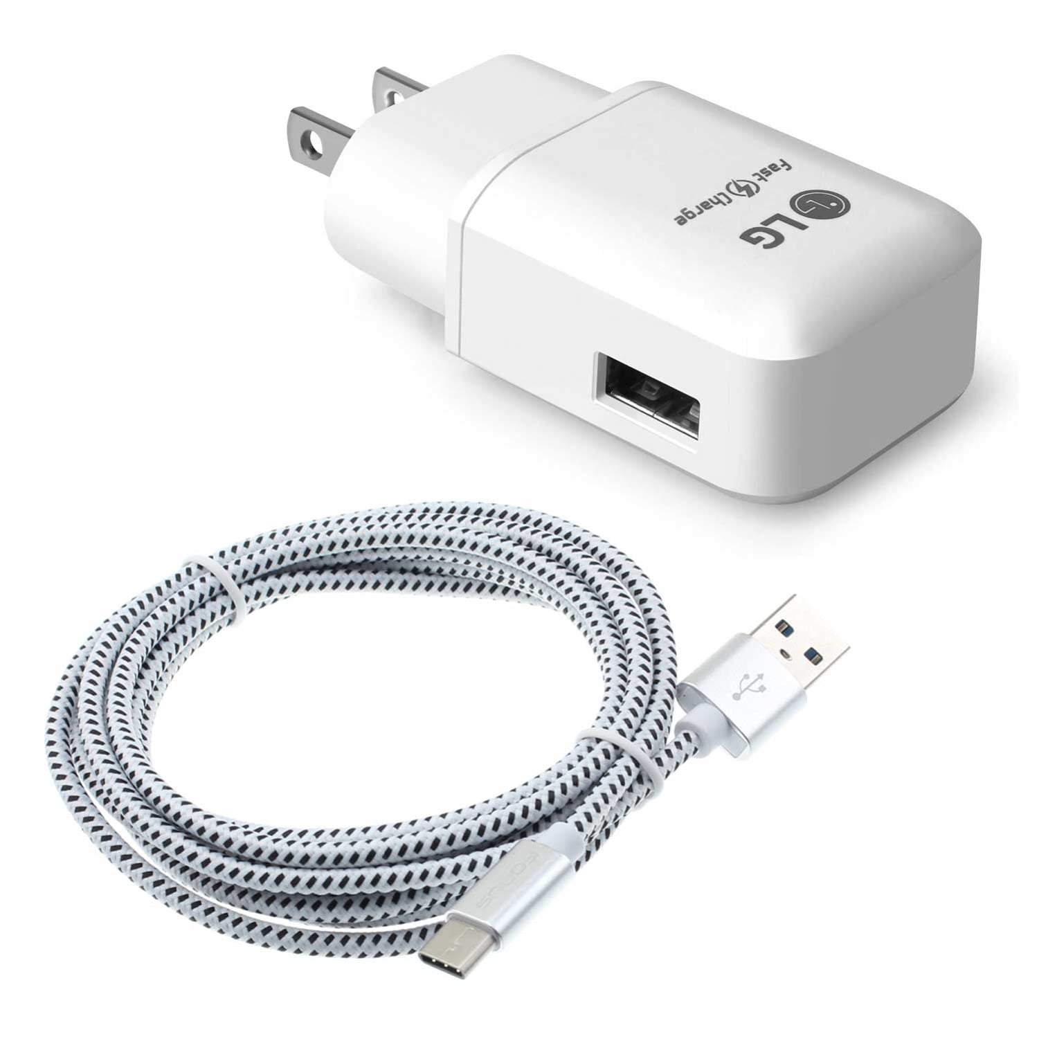 For Motorola Moto G 5G (2023) - 18W Fast Home Charger, 6ft USB-C Cable Power Adapter QC3.0 TYPE-C Cord Travel Wall AC Plug for Motorola Moto G 5G (2023) Phone