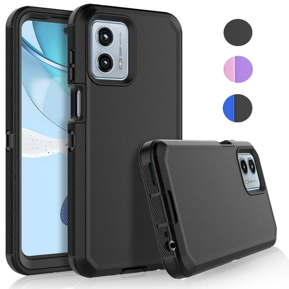 For Motorola Moto G 5G 2023 Case, Defender Phone Case For Moto G 5G 2023 6.5",Takfox Heavy Duty Shockproof Rugged Rubber Full Body Protective, 3 in 1 Hybrid Bumper Cover (Black)