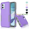 thumbnail image 1 of For Motorola Moto G 5G 2023 Phone Case,2 in 1 Hard PC Phone Case for Moto G 5G 2023 , Njjex Rubber & Rugged Shockproof Full Body Protection Case Cover - Purple, 1 of 6
