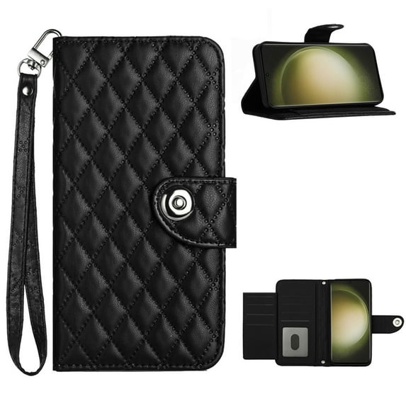 for Motorola Moto G 5G 2023 Wallet Case, Elegant Card Holder Cash Slot PU Leather Kickstand Wrist Strap Shockproof Protective Flip Women Girls Case Cover for Motorola Moto G 5G 2023, Black