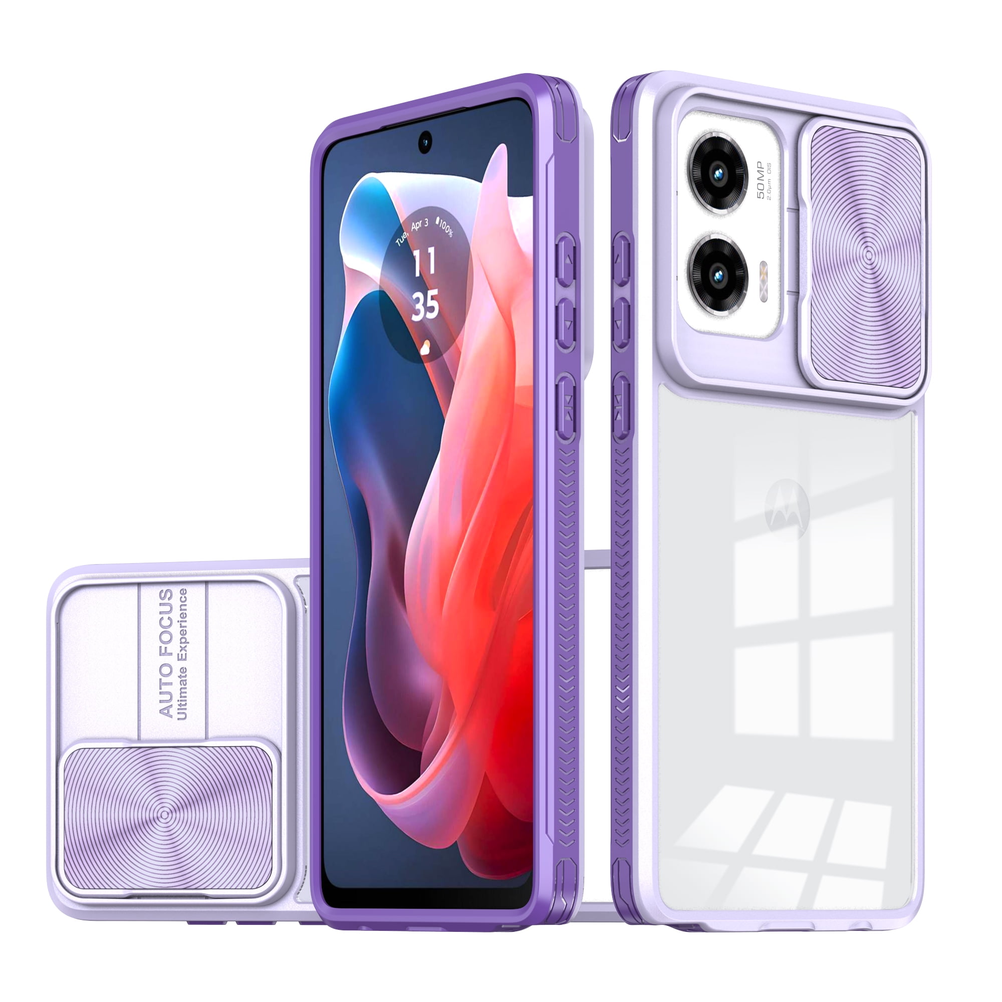 for Motorola Moto G 5G (2024) Case with Camera Cover, for Samsung A55 ...