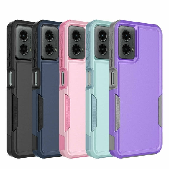 For Motorola Moto G 5G 2024 Case,Sturdy Durable Cover Cute Bumper Case for Moto G 5G 2024,Njjex Military Grade Protection Dual Layer Shockproof Heavy Duty Rugged Phone Case - Purple
