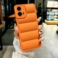 thumbnail image 1 of for Motorola Moto G 5G (2024) Down Jacket Case, Fashion Shockproof Liquid Silicone Puffer Cover, Corners Portection Soft Flexible TPU Phone Case for Motorola Moto G 5G (2024) 6.6 inch, Orange, 1 of 7
