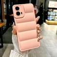 thumbnail image 1 of for Motorola Moto G 5G (2024) Down Jacket Case, Fashion Shockproof Liquid Silicone Puffer Cover, Corners Portection Soft Flexible TPU Phone Case for Motorola Moto G 5G (2024) 6.6 inch, Pink, 1 of 7