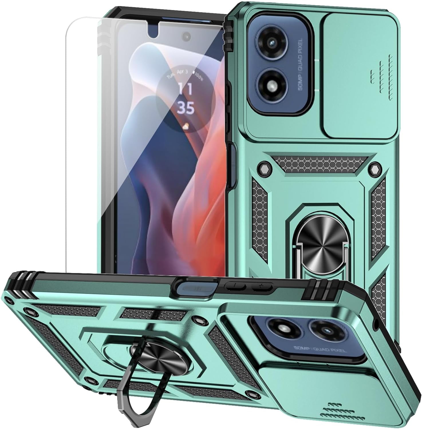 for Motorola Moto G 5G 2024/Moto G Play 5G 2024 Case with Camera Lens