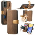 thumbnail image 1 of for Motorola Moto G 5G (2024) Wallet Case with Card Slots & Cash Slot【RFID Blocking】, With Wrist Kickstand,Flip Folio Book PU Leather  Shockproof Anti-fall Rugged Phone case Cover For Women Men,Brown, 1 of 13